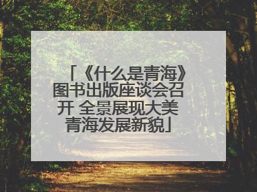 《什么是青海》图书出版座谈会召开 全景展现大美青海发展新貌