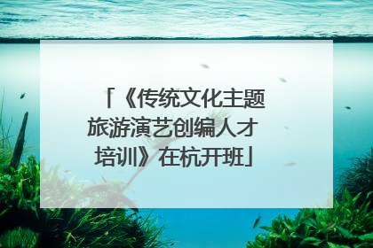 《传统文化主题旅游演艺创编人才培训》在杭开班