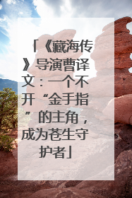 《藏海传》导演曹译文：一个不开“金手指”的主角，成为苍生守护者