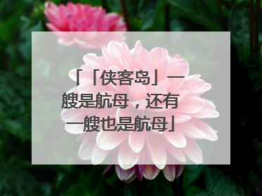 「侠客岛」一艘是航母，还有一艘也是航母