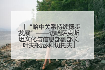 “哈中关系持续稳步发展”——访哈萨克斯坦文化与信息部副部长叶夫根尼·科切托夫