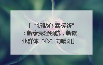 “新贴心·泰暖新”：新泰党建领航，新就业群体“心”向暖阳
