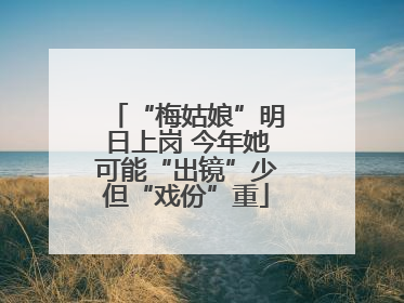 “梅姑娘”明日上岗 今年她可能“出镜”少但“戏份”重