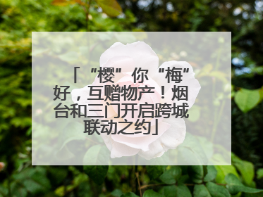 “樱”你“梅”好，互赠物产！烟台和三门开启跨城联动之约