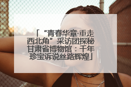 “青春华章·重走西北角”采访团探秘甘肃省博物馆：千年珍宝诉说丝路辉煌
