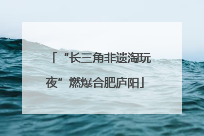 “长三角非遗淘玩夜”燃爆合肥庐阳