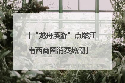 “龙舟溪游”点燃江南西商圈消费热潮