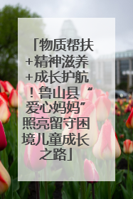 物质帮扶+精神滋养+成长护航！鲁山县“爱心妈妈”照亮留守困境儿童成长之路