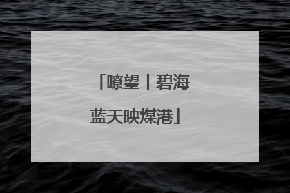 瞭望丨碧海蓝天映煤港