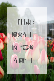 甘肃：慢火车上的“高考车厢”