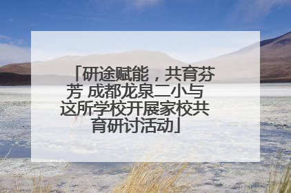 研途赋能，共育芬芳 成都龙泉二小与这所学校开展家校共育研讨活动