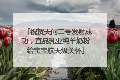 祝贺天问二号发射成功，宜品乳业纯羊奶粉给宝宝航天级关怀