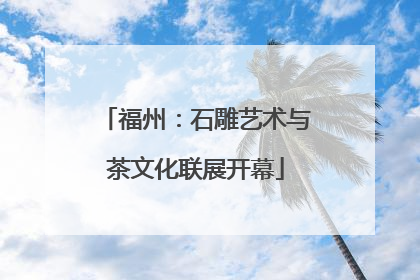 福州：石雕艺术与茶文化联展开幕