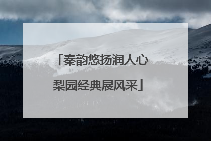 秦韵悠扬润人心 梨园经典展风采