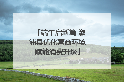 端午启新篇 溆浦县优化营商环境赋能消费升级