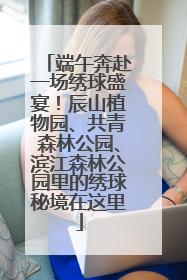 端午奔赴一场绣球盛宴！辰山植物园、共青森林公园、滨江森林公园里的绣球秘境在这里