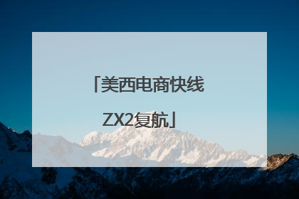 美西电商快线ZX2复航