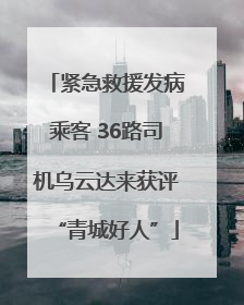 紧急救援发病乘客 36路司机乌云达来获评“青城好人”