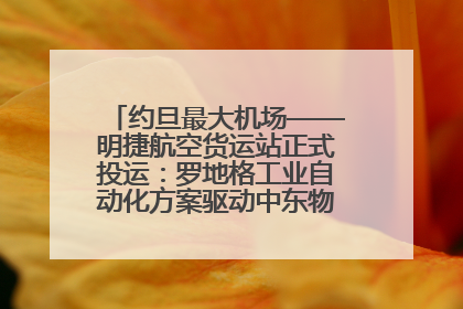 约旦最大机场——明捷航空货运站正式投运：罗地格工业自动化方案驱动中东物流未来新航向