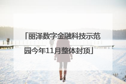丽泽数字金融科技示范园今年11月整体封顶