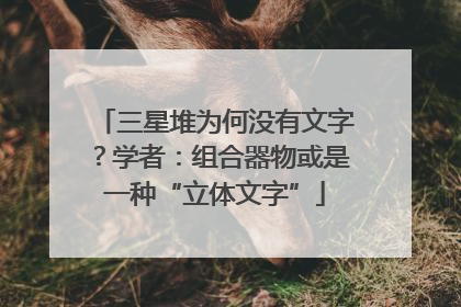 三星堆为何没有文字？学者：组合器物或是一种“立体文字”