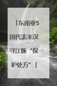 东南亚5国代表来汉寻江豚“保护处方”
