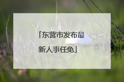 东营市发布最新人事任免