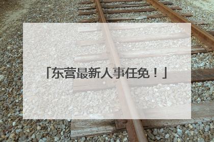 东营最新人事任免！