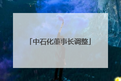 中石化董事长调整