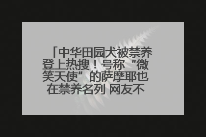 中华田园犬被禁养登上热搜！号称“微笑天使”的萨摩耶也在禁养名列 网友不解西安多部门回应