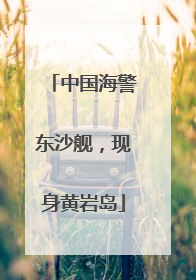 中国海警东沙舰，现身黄岩岛