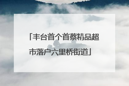 丰台首个首蔡精品超市落户六里桥街道