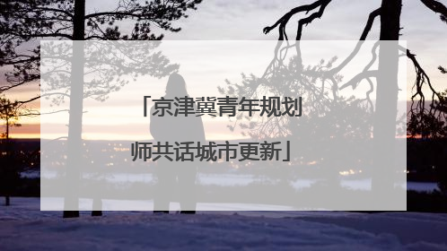 京津冀青年规划师共话城市更新