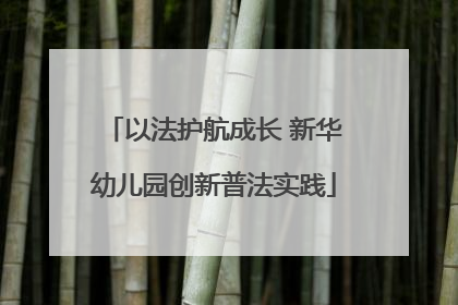 以法护航成长 新华幼儿园创新普法实践