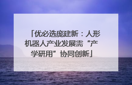 优必选庞建新：人形机器人产业发展需“产学研用”协同创新