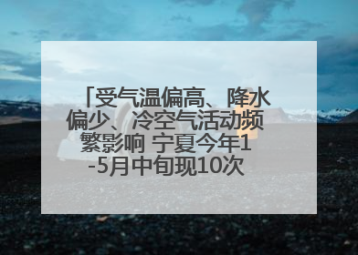 受气温偏高、降水偏少、冷空气活动频繁影响 宁夏今年1-5月中旬现10次定级沙尘天气过程