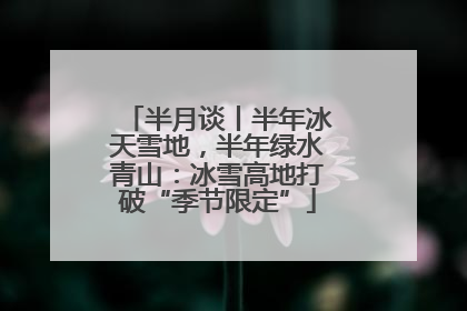 半月谈丨半年冰天雪地，半年绿水青山：冰雪高地打破“季节限定”