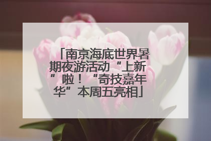 南京海底世界暑期夜游活动“上新”啦！“奇技嘉年华”本周五亮相
