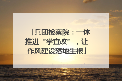 兵团检察院：一体推进“学查改”，让作风建设落地生根