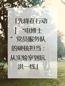 先锋在行动 ▏“电博士”党员服务队的硬核担当：从实验室到抗洪一线