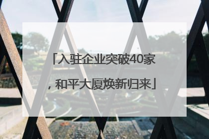 入驻企业突破40家，和平大厦焕新归来