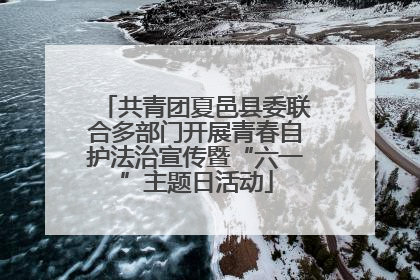 共青团夏邑县委联合多部门开展青春自护法治宣传暨“六一”主题日活动