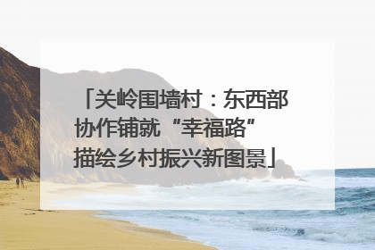 关岭围墙村：东西部协作铺就“幸福路” 描绘乡村振兴新图景