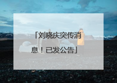 刘晓庆突传消息！已发公告
