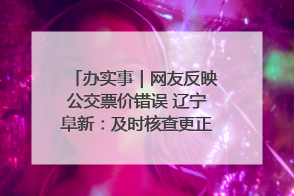 办实事｜网友反映公交票价错误 辽宁阜新：及时核查更正 加强实时巡检