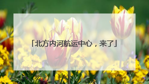 北方内河航运中心，来了