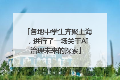 各地中学生齐聚上海，进行了一场关于AI治理未来的探索