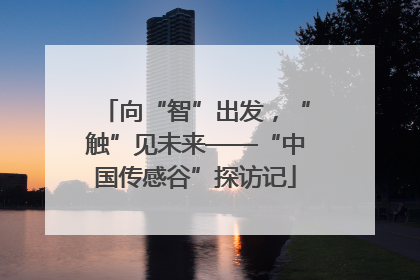 向“智”出发，“触”见未来——“中国传感谷”探访记