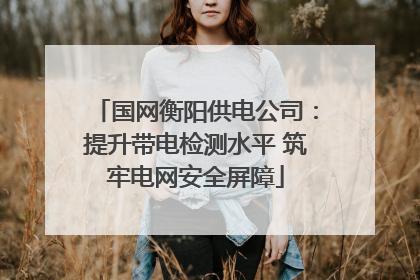 国网衡阳供电公司：提升带电检测水平 筑牢电网安全屏障