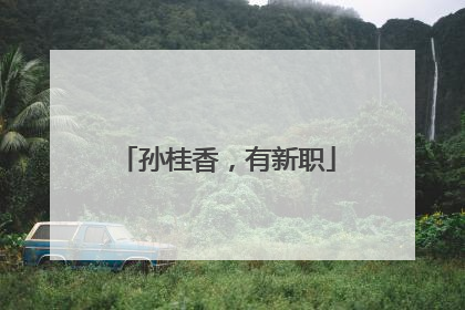 孙桂香，有新职